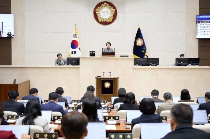 용인특례시의회 제297회 제2차 정례회. 사진=용인특례시의회