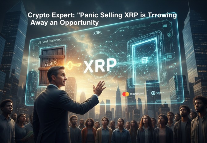 단기적인 잡음에 휩쓸려 XRP를 공황 매도하려 한다면 미국의 금융 환경이 바뀌었다는 점을 고려해야한다는 주장이 나왔다. 사진=구글 AI 제미나이 생성