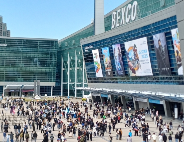 지스타 2025가 열린 부산 벡스코 광장의 모습. 사진=이원용 기자