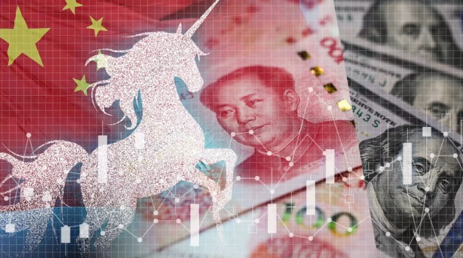 중국과 워싱턴 간의 긴장이 악화되는 가운데 달러 자금이 고갈됨에 따라 중국에서 국가 지원 유니콘(10억 달러 이상의 가치가 있는 비상장 기업)이 늘어날 것으로 예상된다. 사진=로이터