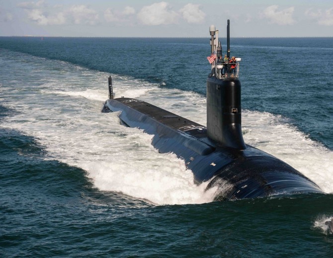 미국 버지니아급 핵추진잠수함.사진=HII
