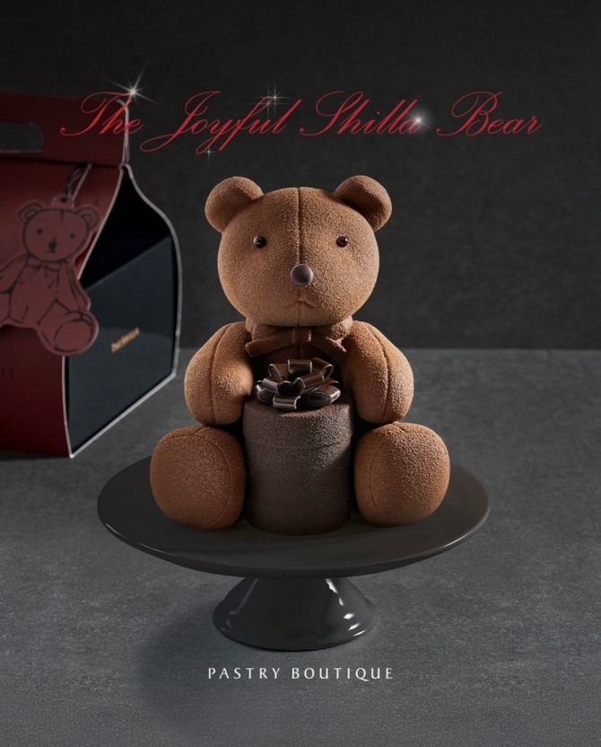 신라호텔에서 출시한 더 조이풀 신라베어 케이크. 사진=호텔신라