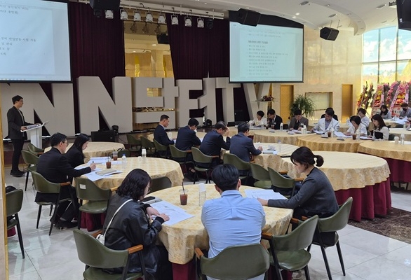 울주군립병원 건립을 위한 회의 모습. 사진=온병원