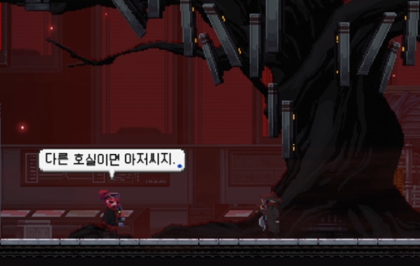 '다른 부대의 군인은 아저씨다'라는 말은 왜인지 낯설지가 않다. 사진=산나비: 귀신 씌인 날 인게임 화면 캡처