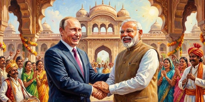 블라디미르 푸틴 러시아 대통령이 우크라이나 침공 이후 처음으로 인도를 방문해 방산 협력을 재가동하고 있다. 이미지=제미나이3 제공