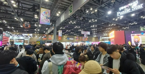 일산 킨텍스 제1전시관에서 12월 5일 '애니메이션 게임 페스티벌(AGF) 2025'가 열렸다. 사진=이원용 기자