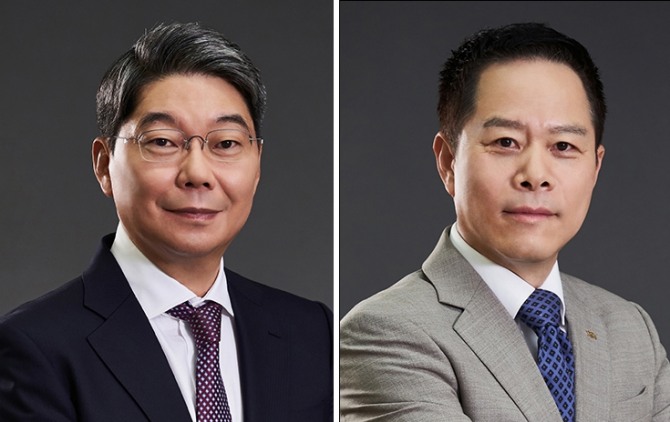 광동제약 2인 각자대표. 왼쪽부터 최성원 대표이사 회장(전략·신사업·R&D총괄), 박상영 대표이사 사장(경영총괄).  사진=광동제약