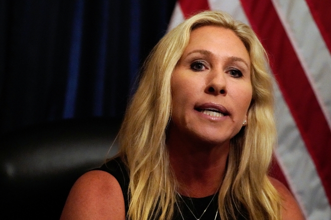 마조리 테일러 그린 미국 공화당 하원의원. 사진=로이터