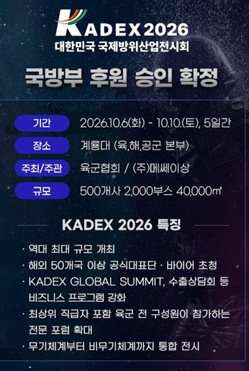 KADEX 2026 특징. 사진=육군협회