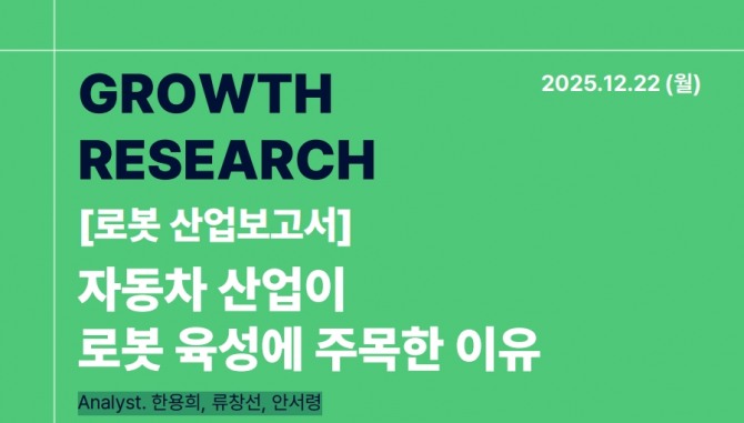 그로쓰리서치는 22일 로봇 산업 보고서를 발간했다.  사진=그로쓰리서치
