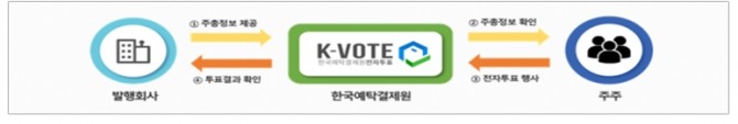 전자투표서비스 흐름도 사진=한국예탁결제원