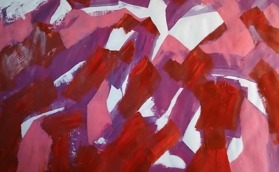 Mount, 210x150cm, Paper, Acrylic, 2025