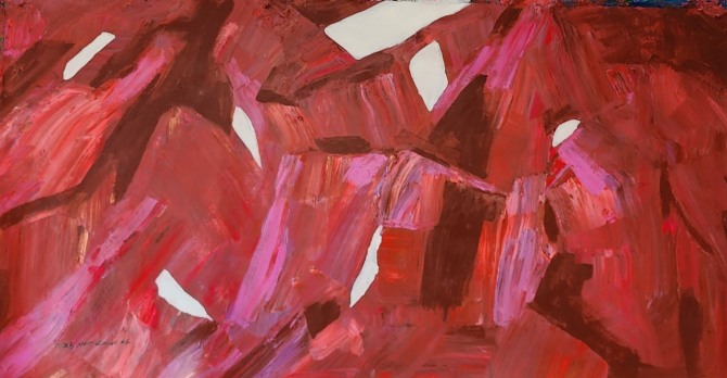 Mount, 140x74cm, Paper, Acrylic, 2025