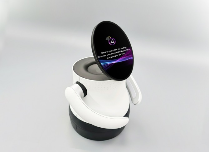 삼성디스플레이가 오는 6~9일 미국 라스베이거스에서 개최되는 'CES 2026' 기간 고객 대상 프라이빗 전시에서 선보일 미래형 콘셉트 제품 'AI OLED 봇'. 사진=삼성디스플레이