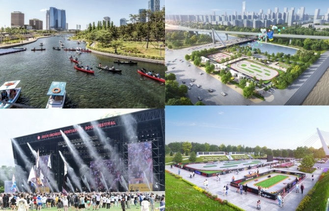 송도 달빛공원 RC스포츠경기장 조감도 등 전경. 사진=인천경제청