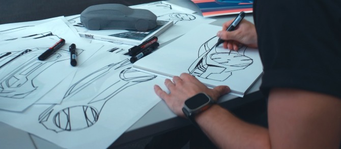 올 뉴 푸조 3008 디자인 스케치 사진=스텔란티스코리아