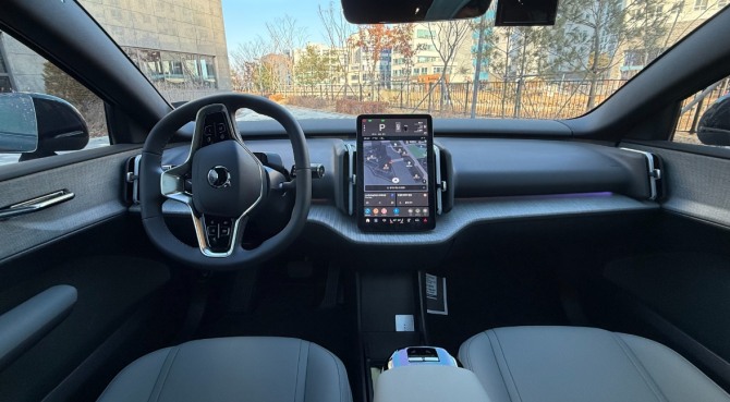 볼보 EX30 CC 인테리어 사진=육동윤 글로벌이코노믹 기자 