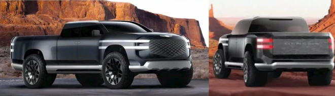 제네시스가 과거에 진행했던 전기 픽업트럭 콘셉트 이미지. 사진=제네시스