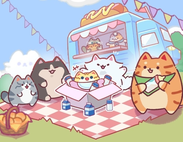 게임 '고양이스낵바' 이미지. 사진=넵튠