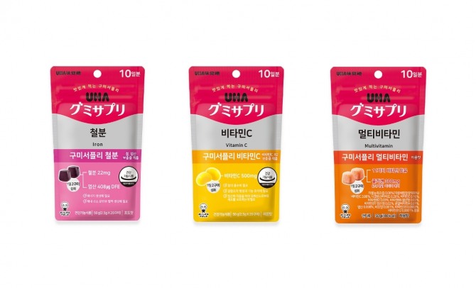 ‘UHA 미카쿠토 구미서플리’ 3종 이미지. 사진=GS리테일