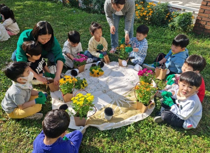 영유아 도시 영농학습 지원.     사진=계양구