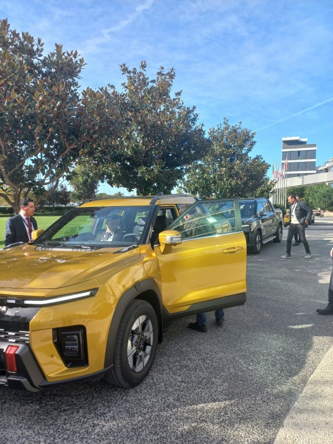 KGM 튀르키예 무쏘 EV 론칭 행사 현장 모습. 사진=KG모빌리티