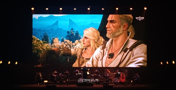 서울 경희대학교 평화의 전당에서 1월 31일 열린 '위쳐 인 콘서트' 공연 현장의 모습. 사진=이원용 기자