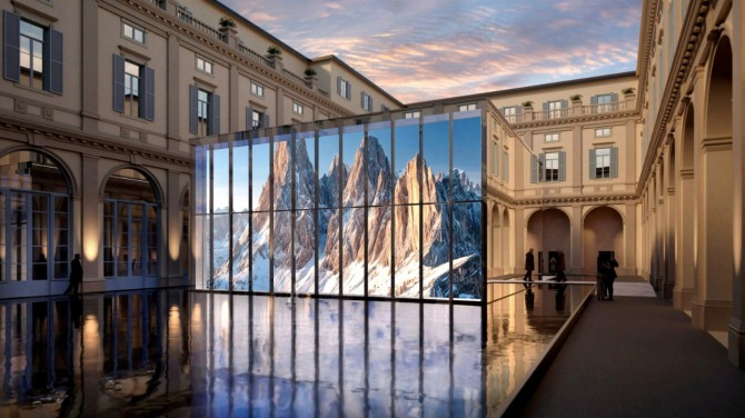 삼성전자가 2026 밀라노 코르티나 동계 올림픽 및 패럴림픽 기간 동안 밀라노의 역사적 건축물인 팔라초 세르벨로니에서 운영하는 삼성 하우스(Samsung House)의 모습. 사진=삼성전자