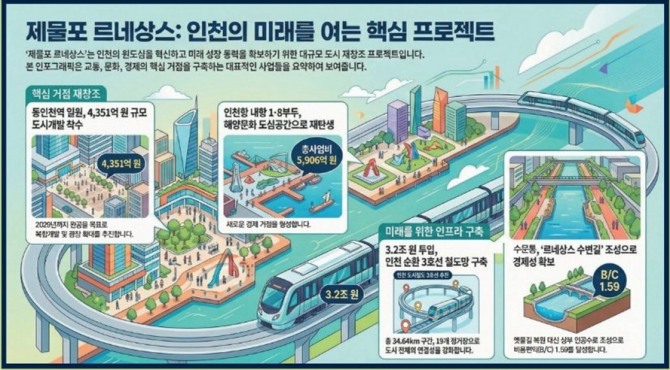 제물포 르네상스 개발 조감도.  자료=인천시의회