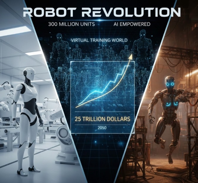 공상과학 영화의 전유물이었던 자율주행 로봇이 인공지능(AI) 기술과 결합하며 거대한 산업 생태계를 형성하고 있다. 이미지=제미나이3