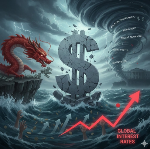 중국 정부가 위험 분산을 목적으로 자국 은행에 미국 국채 보유량을 제한하라는 지침을 내렸다. 이미지=제미나이3