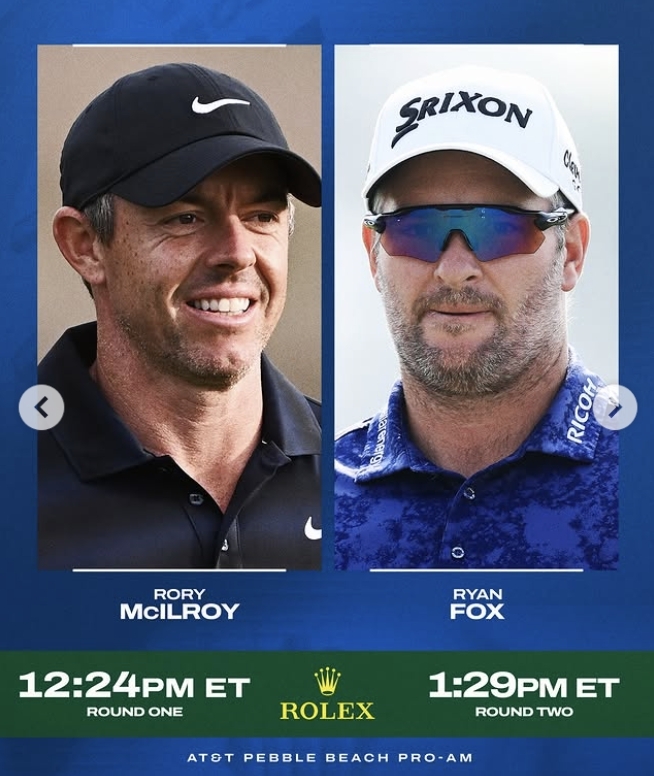 로리 매킬로이와 라이언 폭스. 사진=PGA투어