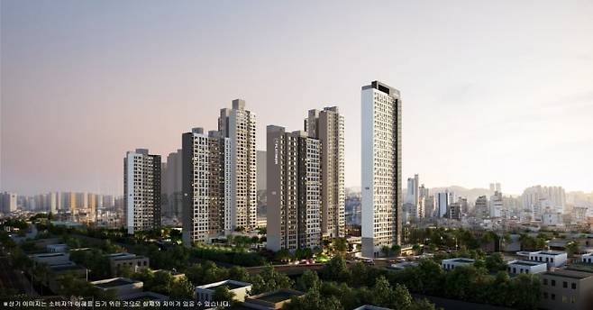 쌍용 더 플래티넘 온수역 투시도. 사진=쌍용건설