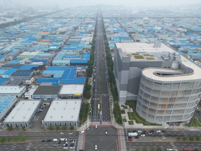 시흥스마트허브 재생사업_공단2대로 정비공사 완료. 자료 사진=시흥시