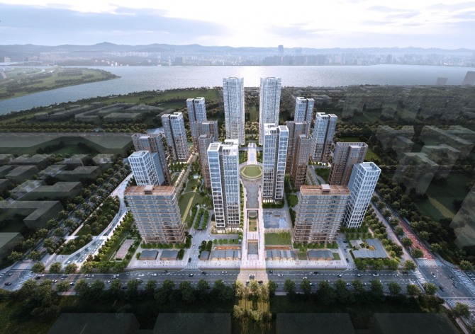 ㈜인천글로벌시티, 송도국제도시 추진 중인 대규모 주거단지 조성 사업 조감도. 사진=IGCD