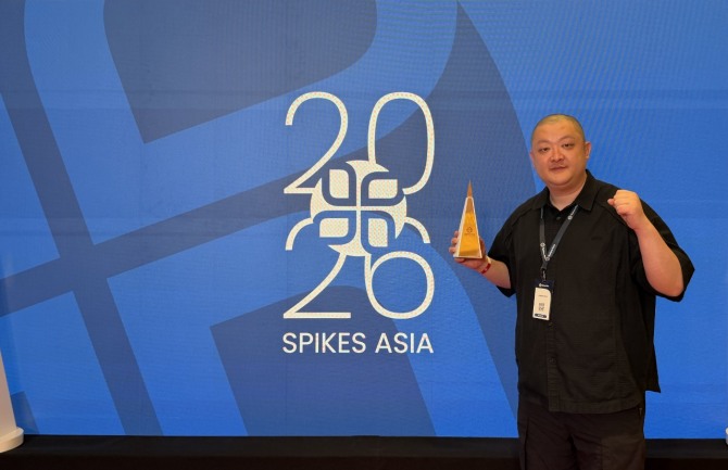 차이커뮤니케이션이 스파이크스 아시아 동상을 수상했다. 사진=차이커뮤니케이션