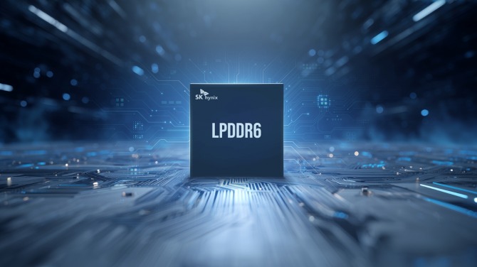 SK하이닉스가 10일 공개한 LPDDR6. 사진=SK하이닉스