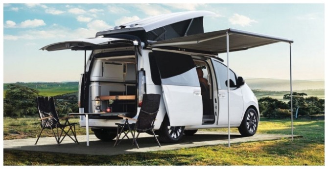 스타리아 라운지 캠퍼 하이브리드 사진=현대자동차