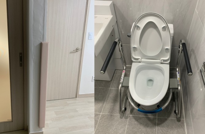 베리어프리가 적용돼 안전하고 편리하게 생활할 수 있도록 설계된 노인케어안심주택 내부 전경. 자료 사진=안산시