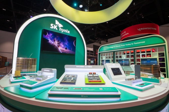 엔비디아 GTC 2026에 마련된 SK하이닉스 전시관 전경. 사진=SK하이닉스