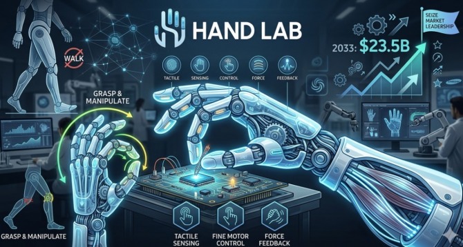 삼성전자가 휴머노이드 로봇 상용화의 최대 걸림돌인 '정밀 로봇 손' 개발을 위해 독립 연구 조직 '핸드랩(Hand Lab)'을 출범했다. 이미지=제미나이3