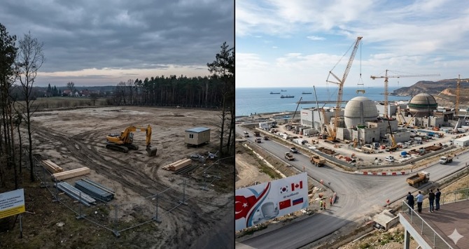 탄소 중립과 에너지 안보를 향한 세계 각국의 '원전 귀환'이 가속화하는 2026년, 동유럽과 중동의 원자력 지형도가 서로 다른 방향으로 갈라지고 있다. 국민 10명 중 9명이 원전을 원하는데도 착공이 두 해 뒤로 밀린 나라가 있는가 하면, 한국을 포함해 4개국과 동시에 협상 테이블에 앉아 8기의 원자로를 한꺼번에 짓겠다고 선언한 나라도 있다. 폴란드와 튀르키예 이야기다. 이미지=제미나이3