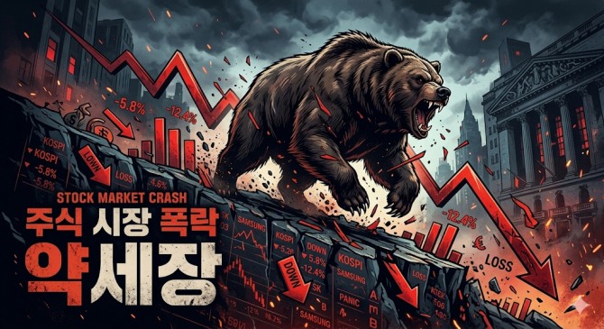 도널드 트럼프 대통령의 이란 전쟁이 풀어 놓은 세 마리 곰 탓에 미국 주식시장이 타격을 받을 것이라는 전망이 나오고 있다. 사진=제미나이 생성 이미지