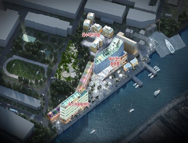 도시재생활성화지역 사업총괄도 조감도.  자료=인천시