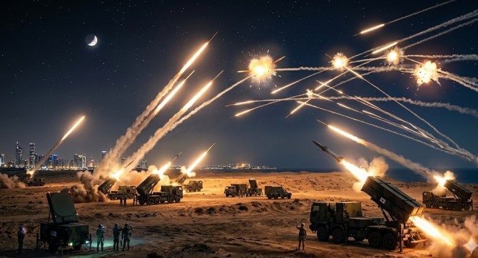 방산주 폭등의 도화선은 중동에서 날아왔다. 아랍에미리트(UAE)를 겨냥한 이란의 미사일 공격에서 한국형 방공 미사일 체계 '천궁-II(Cheongung-II)'가 핵심 방어막 역할을 했다는 사실이 확인되면서 시장이 격렬하게 반응했다. 이미지=제미나이3