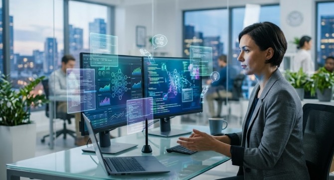 인공지능(AI)에게 업무를 쪼개 맡기고, 결과물을 감별하는 'AI 위임력(AI Delegation)'이 화이트칼라의 생존을 결정짓는 핵심 역량으로 부상했다. 이미지=제미나이3