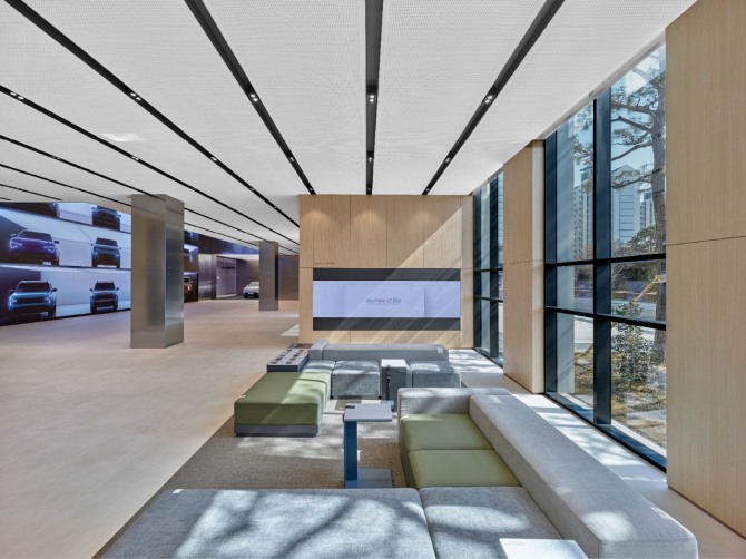 기아 '오토랜드 광주' 브랜드관 라운지. 사진=기아 