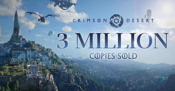 펄어비스의 '붉은사막'이 출시 나흘 만인 3월 24일 누적 판매량 300만 장을 돌파했다. 사진=펄어비스