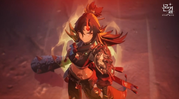 한국 전통 설화 속 도깨비를 모티브로 한 몬길의 캐릭터 '가비'. 사진=넷마블