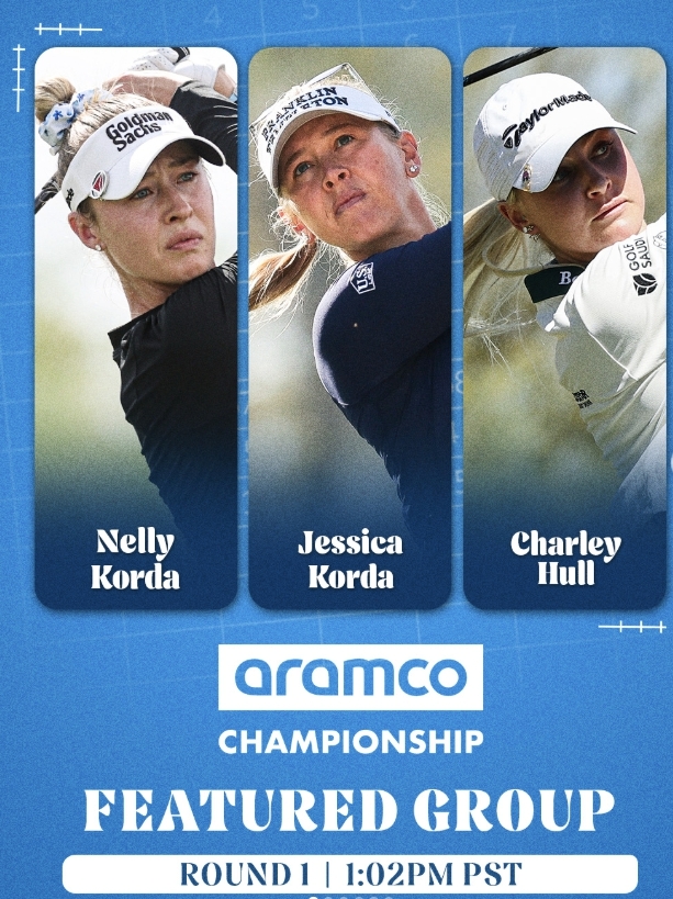 넬리 코다, 제시카 코다, 찰리 헐(왼쪽부터) 사진=LPGA